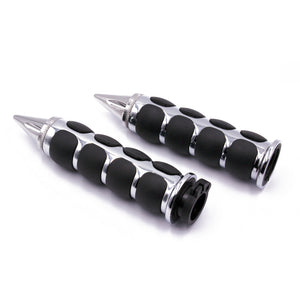 Motorcycle Hand Grips 1" Handlebar Grips Universal Fit for Harley Davidson Suzuki Yamaha Kawasaki Dukati (Classic-6, 1 inch)