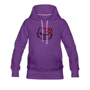 HELL-O Kitty Women’s Hoodie - purple
