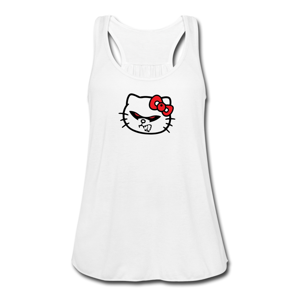 HELL-O Kitty Flowy Tank Top - white