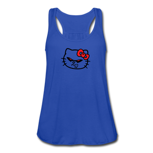 HELL-O Kitty Flowy Tank Top - royal blue