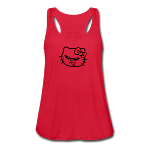 HELL-O Kitty Flowy Tank Top - red