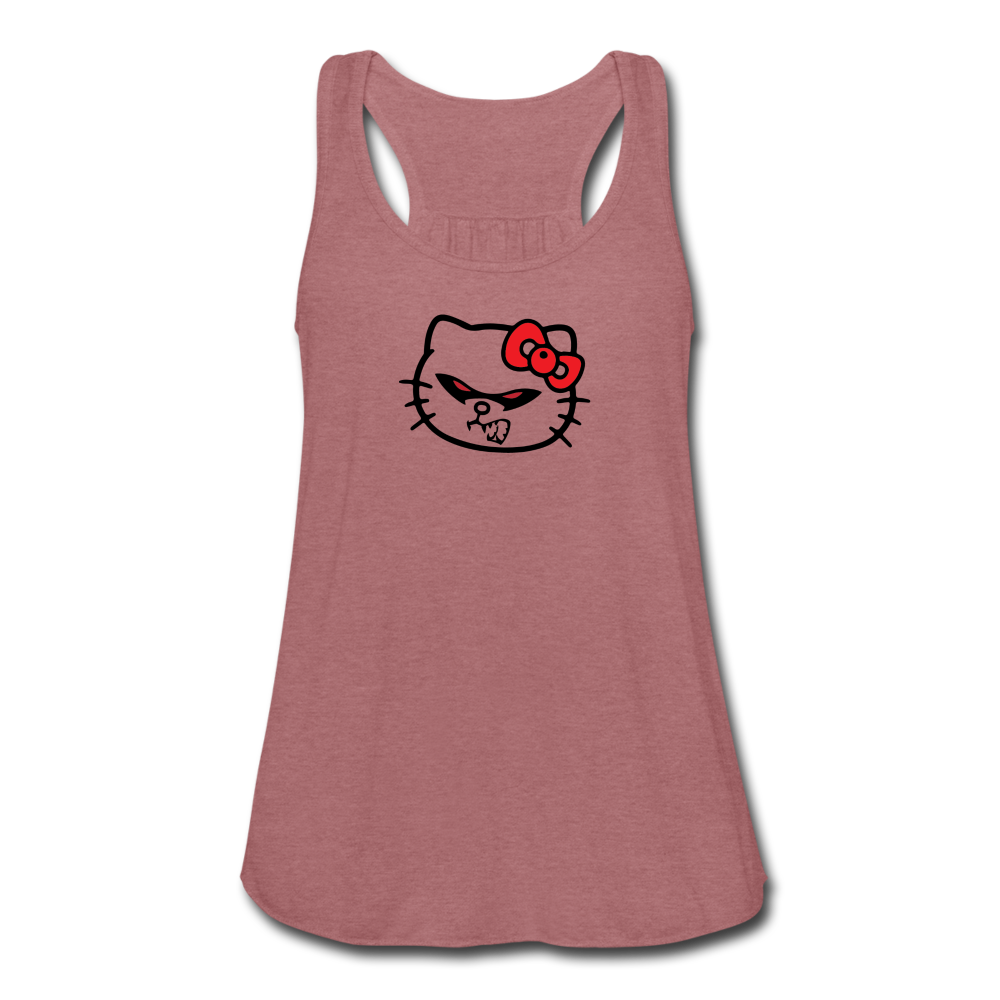HELL-O Kitty Flowy Tank Top - mauve