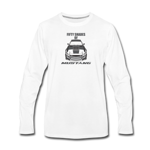 Fifty Shades Of Mustang Men's Long Sleeve T-Shirt - white
