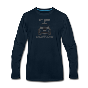 Fifty Shades Of Mustang Men's Long Sleeve T-Shirt - deep navy