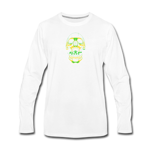 Skull Men's Long Sleeve T-Shirt - white