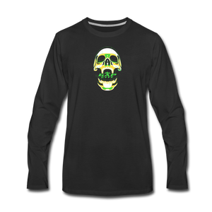 Skull Men's Long Sleeve T-Shirt - black