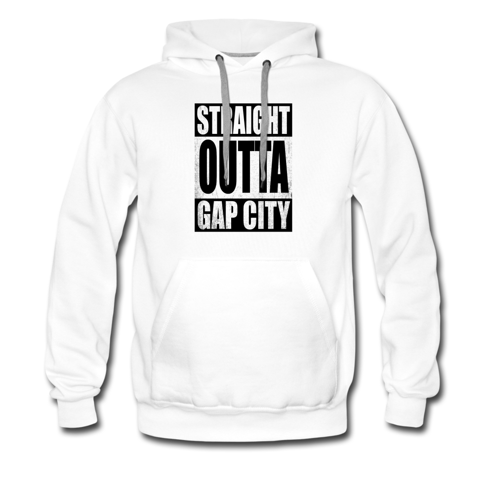 Straight Outta Gap City Men’s Hoodie - white