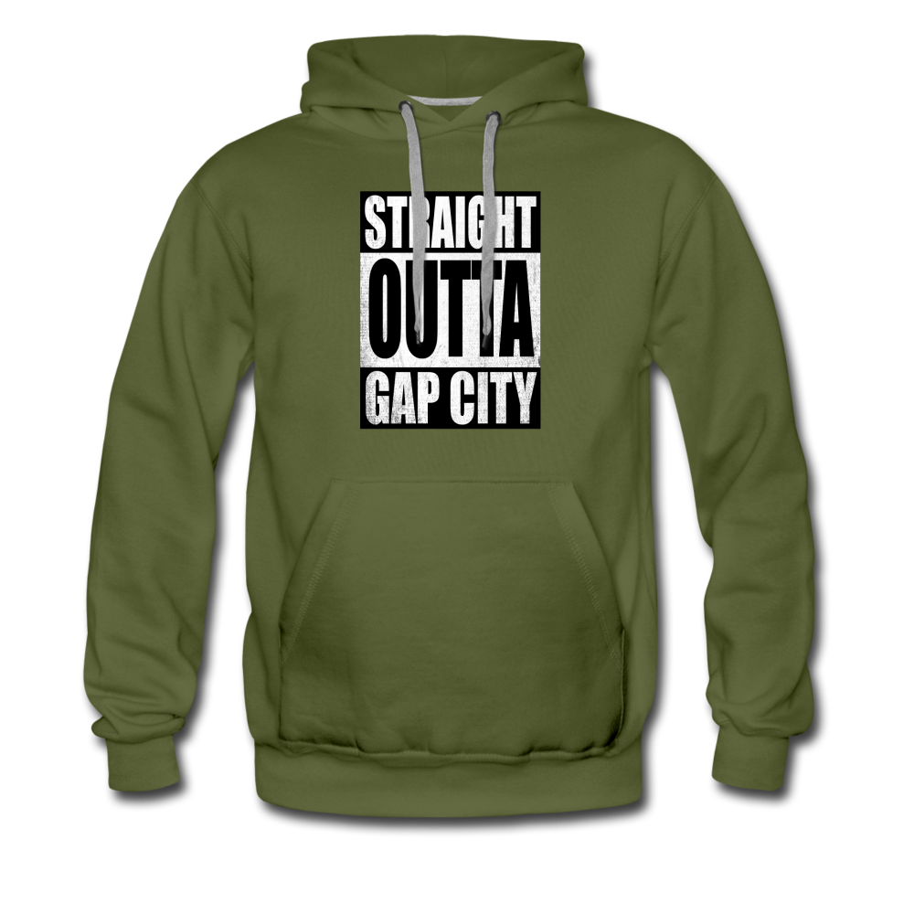Straight Outta Gap City Men’s Hoodie - olive green