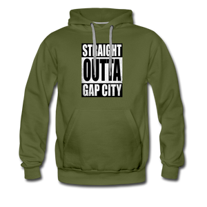 Straight Outta Gap City Men’s Hoodie - olive green