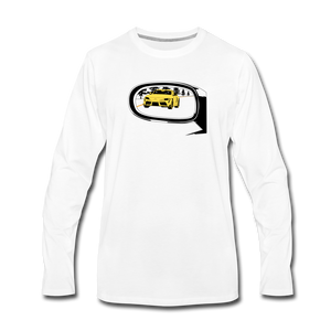 Objects In The Mirror Men's Long Sleeve T-Shirt - white