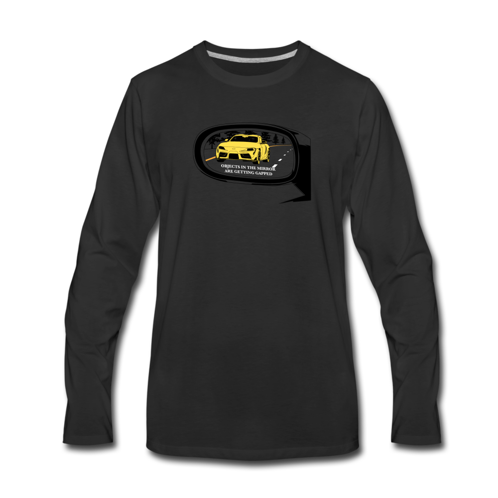 Objects In The Mirror Men's Long Sleeve T-Shirt - black