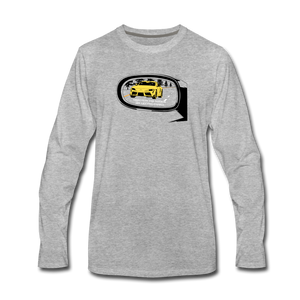 Objects In The Mirror Men's Long Sleeve T-Shirt - heather gray