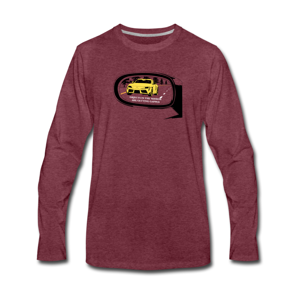 Objects In The Mirror Men's Long Sleeve T-Shirt - heather burgundy