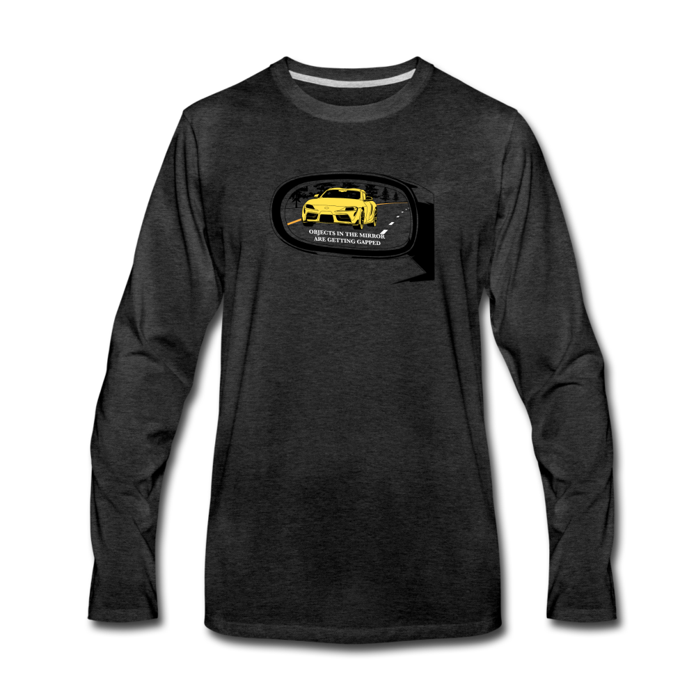 Objects In The Mirror Men's Long Sleeve T-Shirt - charcoal gray