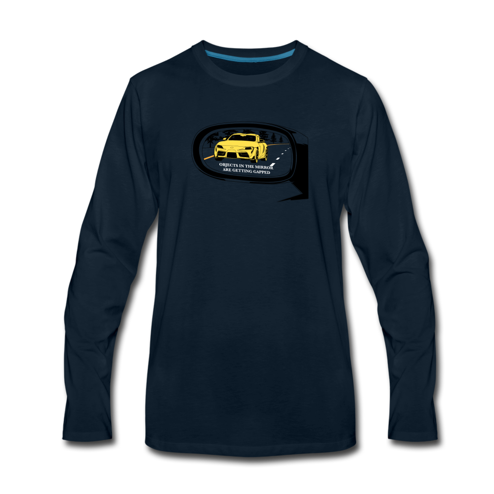 Objects In The Mirror Men's Long Sleeve T-Shirt - deep navy