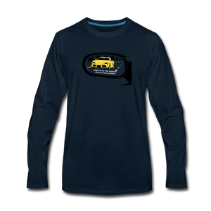 Objects In The Mirror Men's Long Sleeve T-Shirt - deep navy