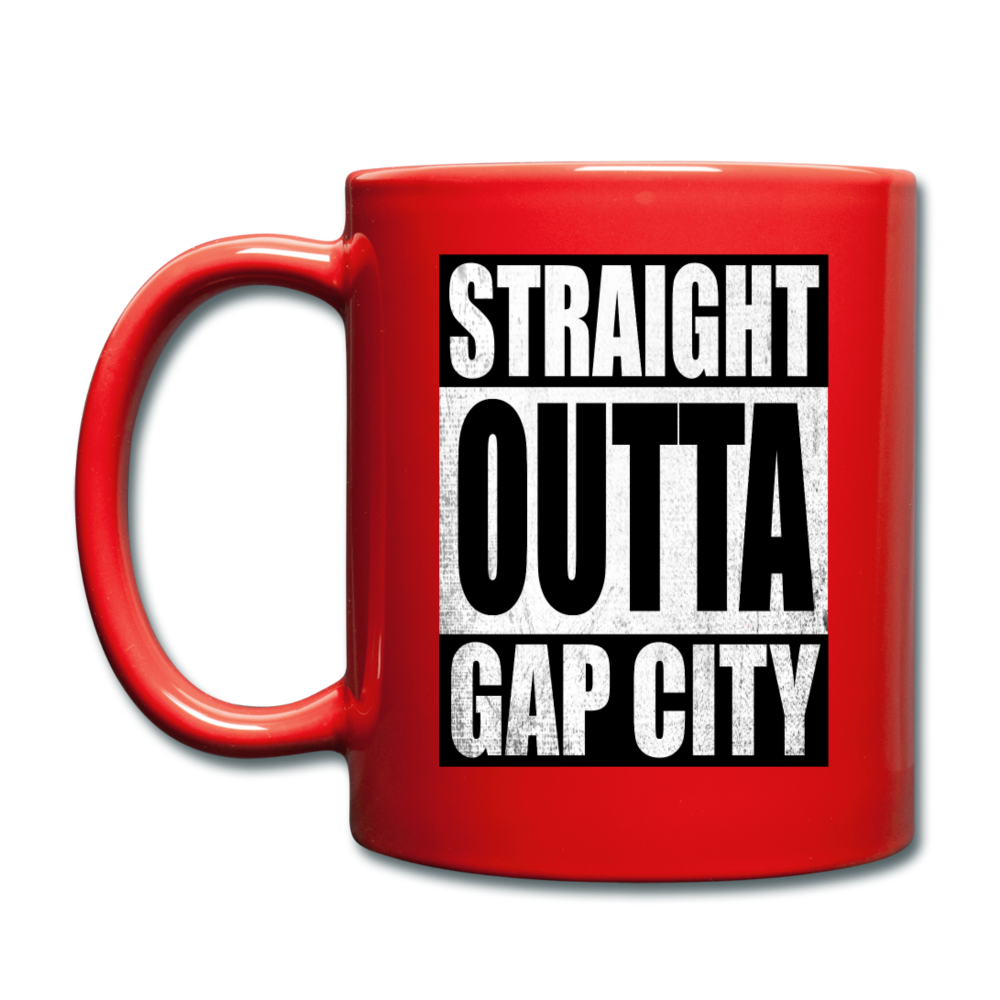 Straight Outta Gap City Coffee Mug - red