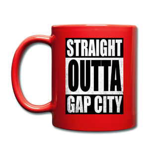 Straight Outta Gap City Coffee Mug - red