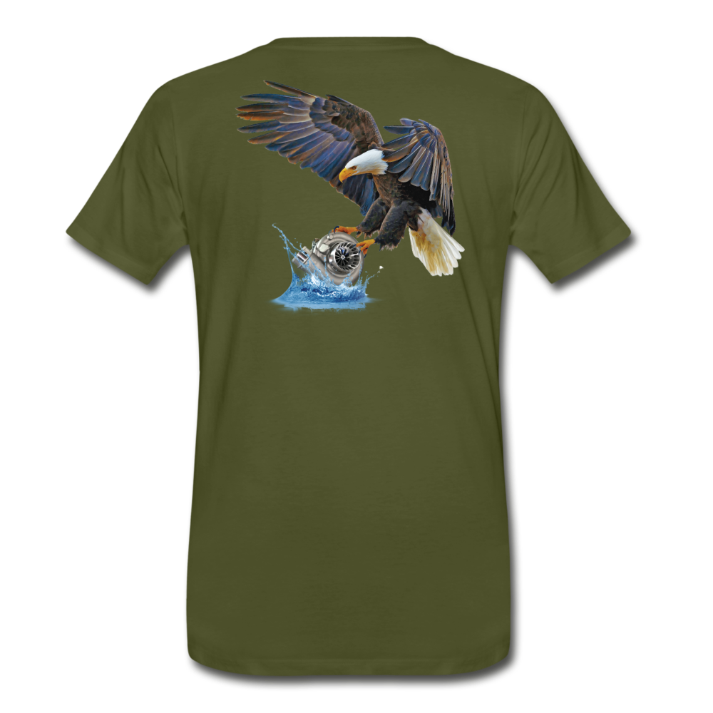KC Turbos Eagle Men's T-Shirt - olive green