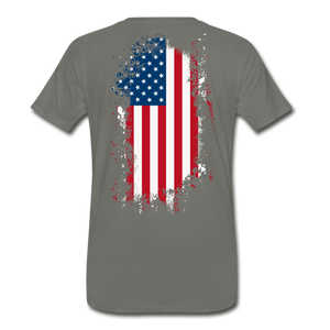 KC Turbos Patriotic Men's T-Shirt - asphalt gray