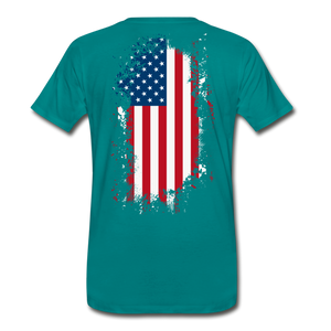 KC Turbos Patriotic Men's T-Shirt - teal