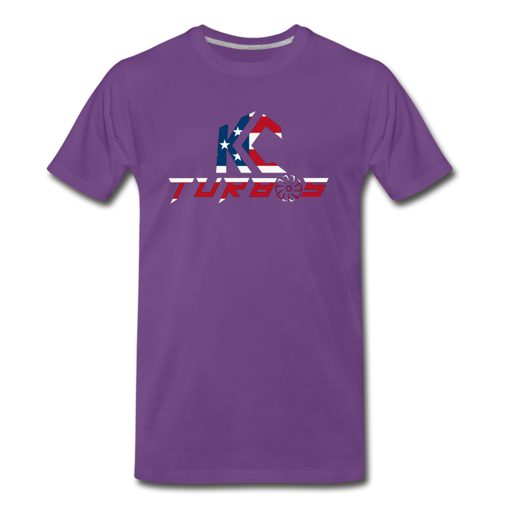 KC Turbos Patriotic Men's T-Shirt - purple