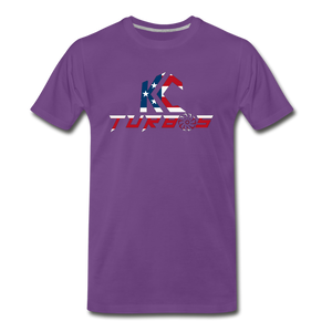 KC Turbos Patriotic Men's T-Shirt - purple
