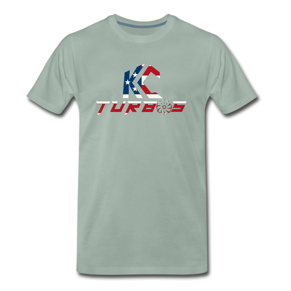 KC Turbos Patriotic Men's T-Shirt - steel green