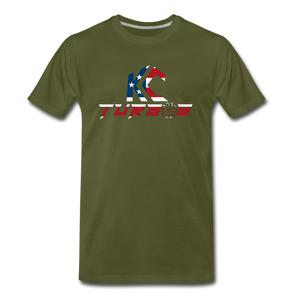 KC Turbos Patriotic Men's T-Shirt - olive green