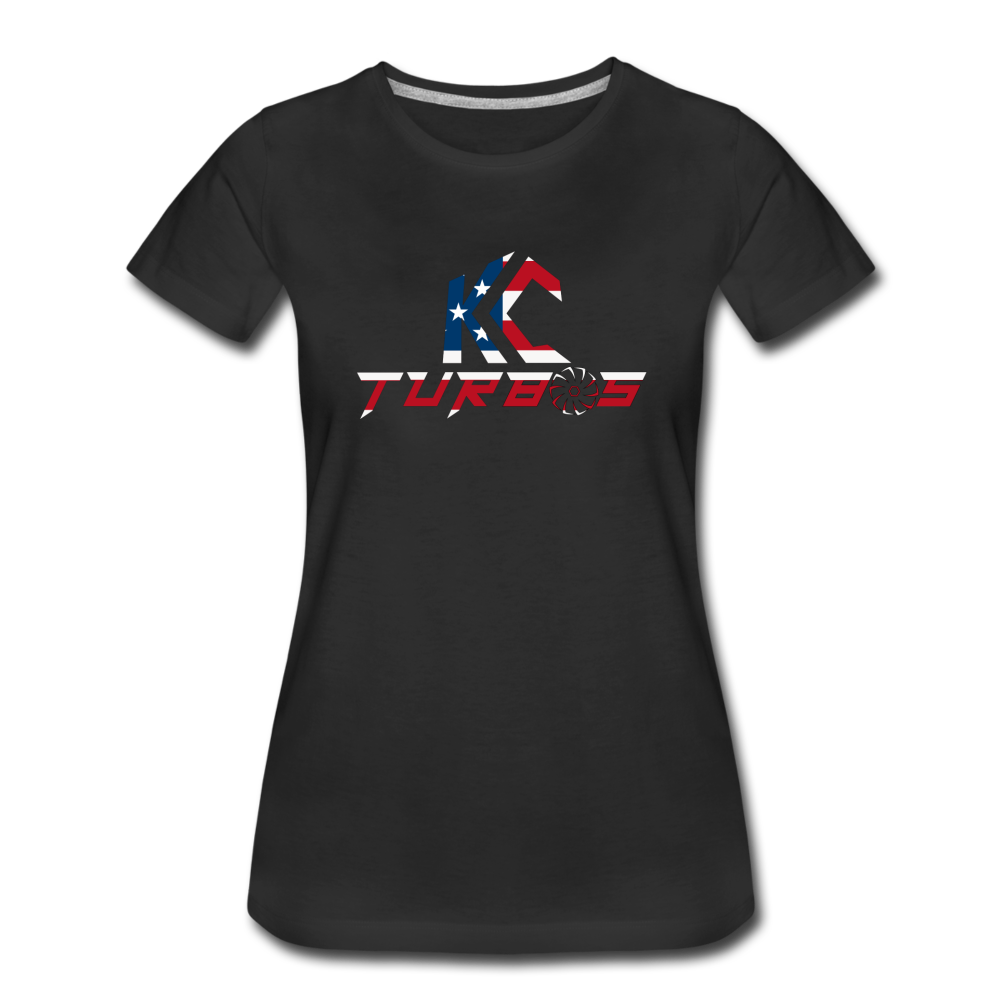 KC Turbos Patriotic Women’s T-Shirt - black