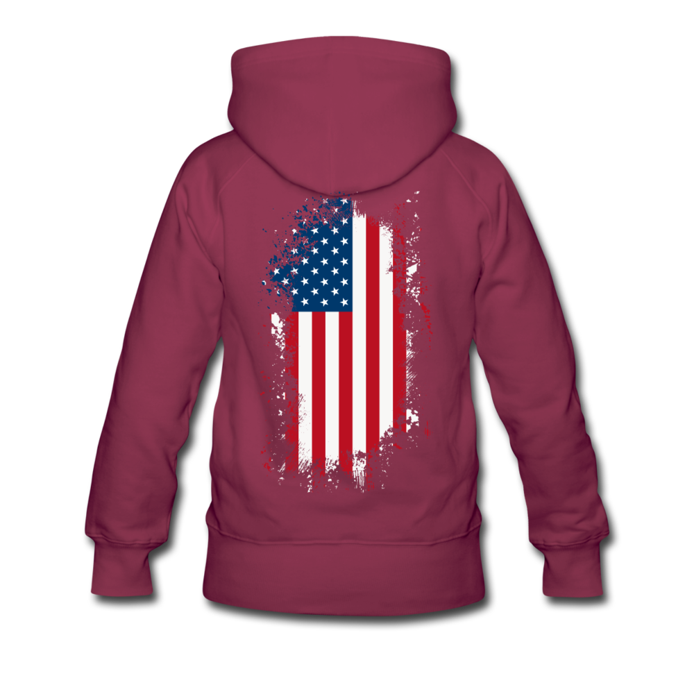 KC Turbos Patriotic Women’s Hoodie - burgundy