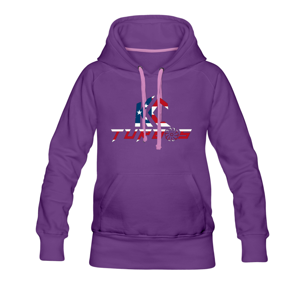 KC Turbos Patriotic Women’s Hoodie - purple