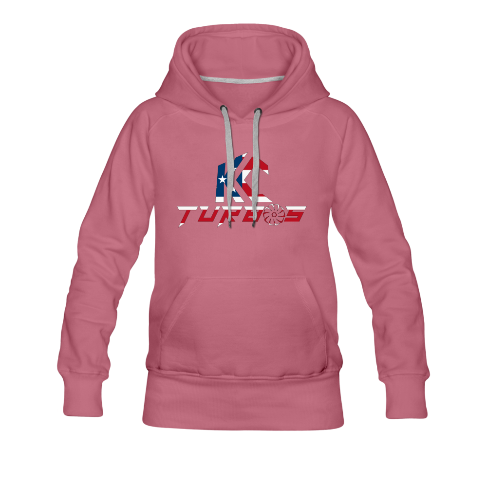 KC Turbos Patriotic Women’s Hoodie - mauve