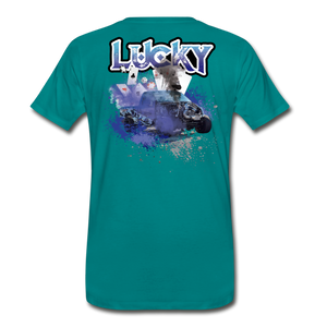 KC Turbos "Lucky" Men's T-Shirt - teal