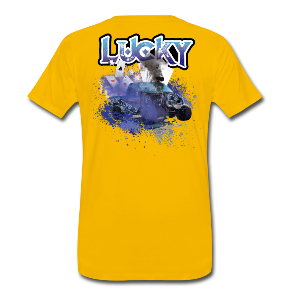 KC Turbos "Lucky" Men's T-Shirt - sun yellow