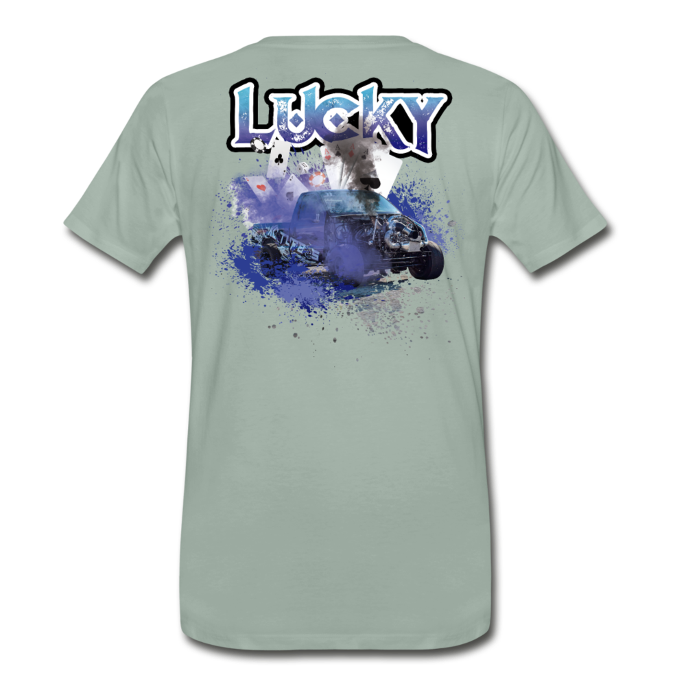 KC Turbos "Lucky" Men's T-Shirt - steel green