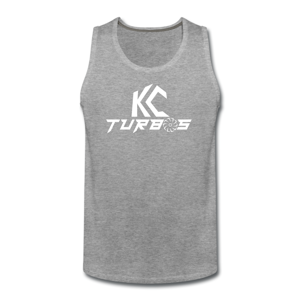 KC Stacked Logo Men’s Tank - heather gray