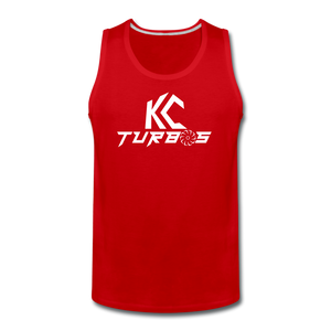 KC Stacked Logo Men’s Tank - red