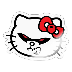Hell-O Kitty Sticker - transparent glossy
